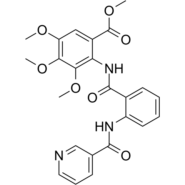 Methyl 3,4,5-trimethoxy-2-(2-(nicotinamido)benzamido)benzoate 81469-77-4